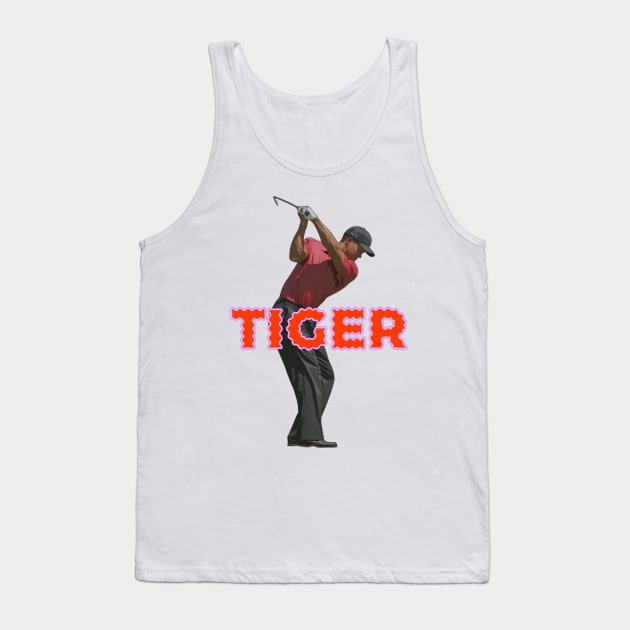 Tiger Woods backswing Tank Top by YungBick